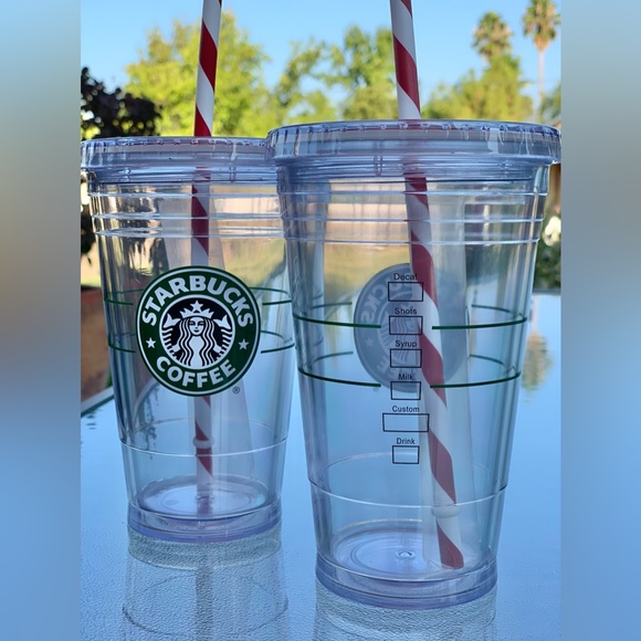 STARBUCKS Grande Acrylic Tumbler ~ Set of 2 - Picture 2 of 4